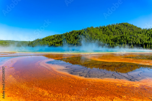 Grand Prismatic Spring.Yellowstone National Park.