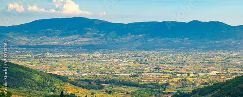 Landscape of the beautiful Tuscany region of Italy. photo