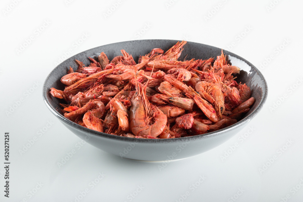 Dry shrimp. Ingredient of Caruru traditional Afro-Brazilian food
