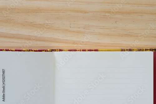 fancy journal on wood