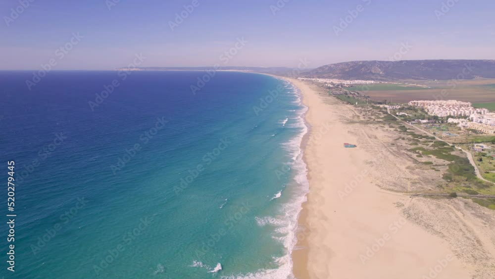 4K aerial views - Coast of Cadiz - Beautiful aerial views of sunset on the beach taken with a drone of the wonderful coastal towns of Cadiz 4K aerial views - Coast of Cadiz - Beautiful aerial views of sunset on the beach taken with a drone of the wonderful coastal towns of Cadiz