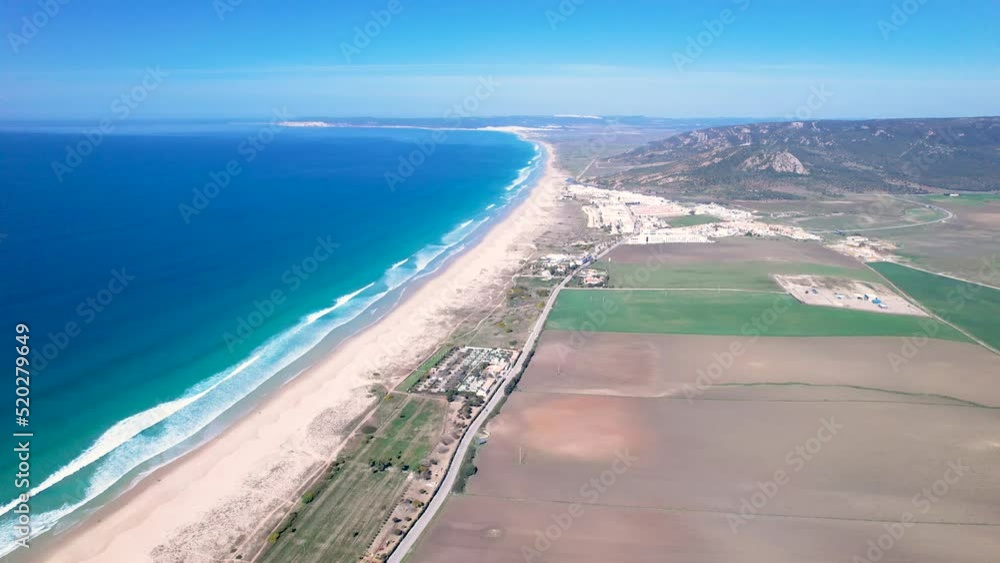 4K aerial views - Coast of Cadiz - Beautiful aerial views of sunset on the beach taken with a drone of the wonderful coastal towns of Cadiz 4K aerial views - Coast of Cadiz - Beautiful aerial views of sunset on the beach taken with a drone of the wonderful coastal towns of Cadiz