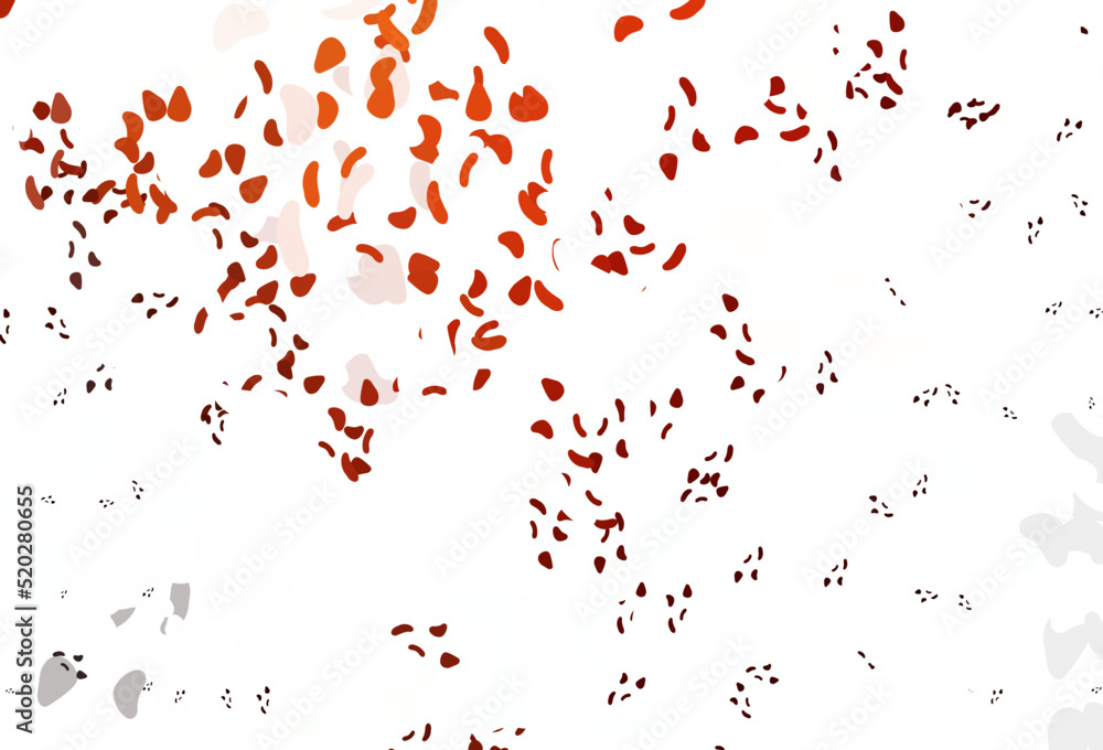 Light Red, Yellow vector template with memphis shapes.