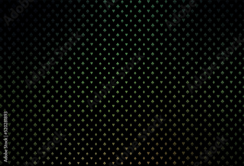 Wallpaper Mural Dark green vector template with poker symbols. Torontodigital.ca