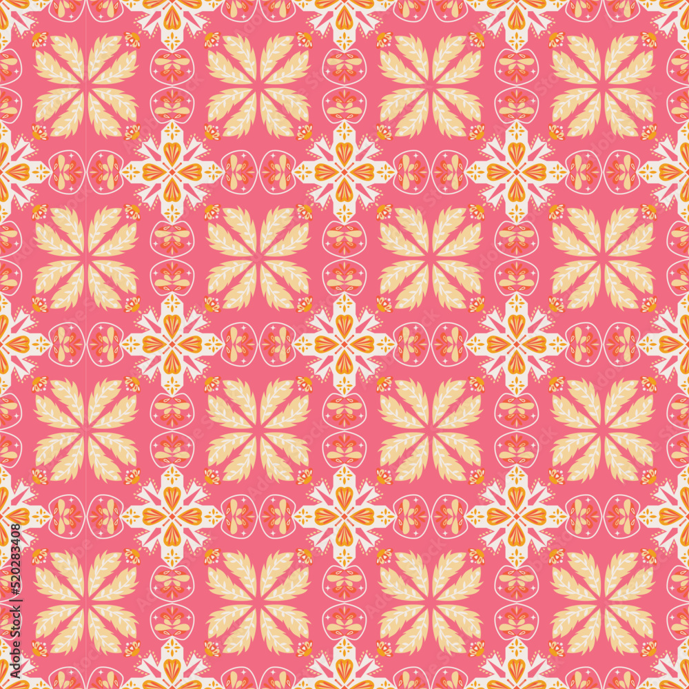 Garden Nature Seamless Pattern Floral Background Damask Aboriginal Ornament Art Garden Nature Seamless Pattern Floral Background Damask Aboriginal Ornament Art