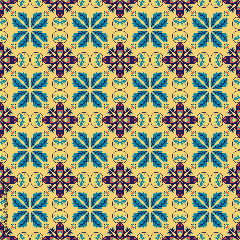 Garden Nature Seamless Pattern Floral Background Damask Aboriginal Ornament Art Garden Nature Seamless Pattern Floral Background Damask Aboriginal Ornament Art