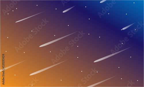 Starry night sky background vector