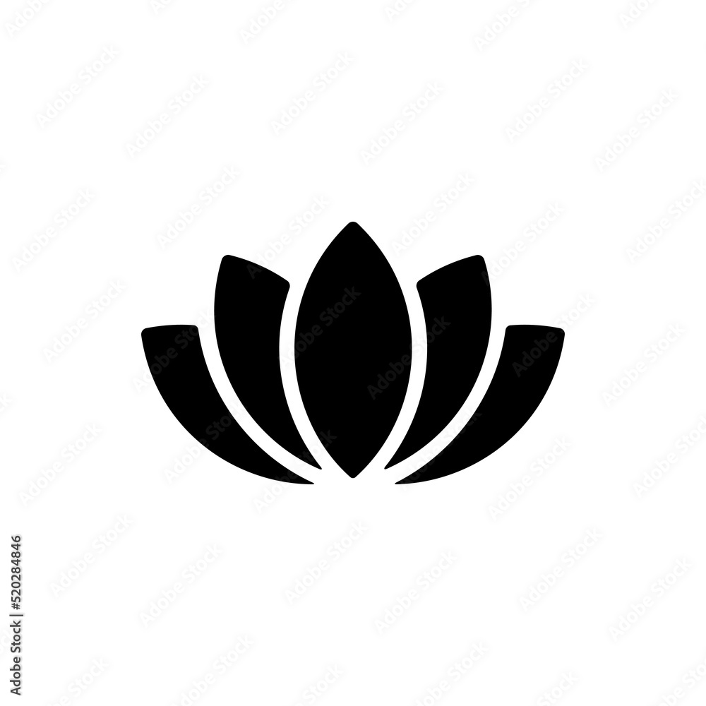 Lily Flower Icon Vector Or Lily Flower Silhouette Vector Logo Illustration Lily Flower Icon Vector Or Lily Flower Silhouette Vector Logo Illustration