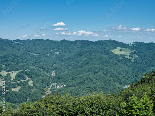 Fototapeta Naklejka Na Ścianę i Meble -  夏の美の山公園から観た景色