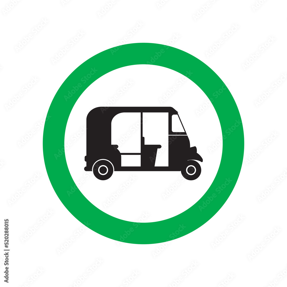 Three Wheeler Only Sign TukTuk Only Auto Rickshaw Only Three Wheeler Only Sign TukTuk Only Auto Rickshaw Only