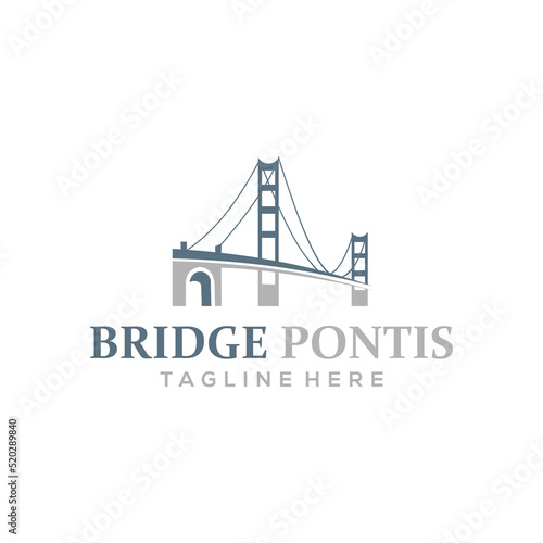 old bridge  logo design  creative vector design inspiration for any business