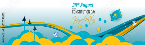 Vector illustration for Kazakhstan Constitution Day