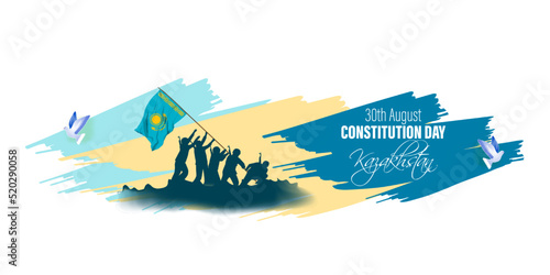 Vector illustration for Kazakhstan Constitution Day