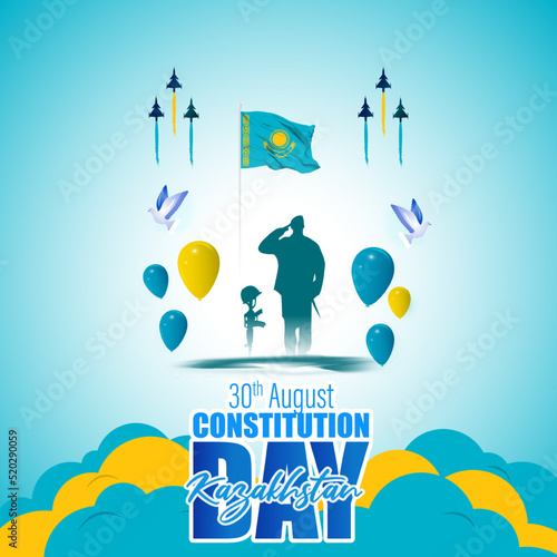 Vector illustration for Kazakhstan Constitution Day