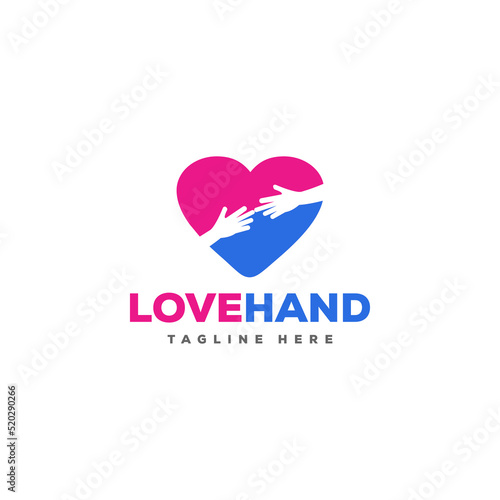 love hand icon logo design creative idea vector design inspiration