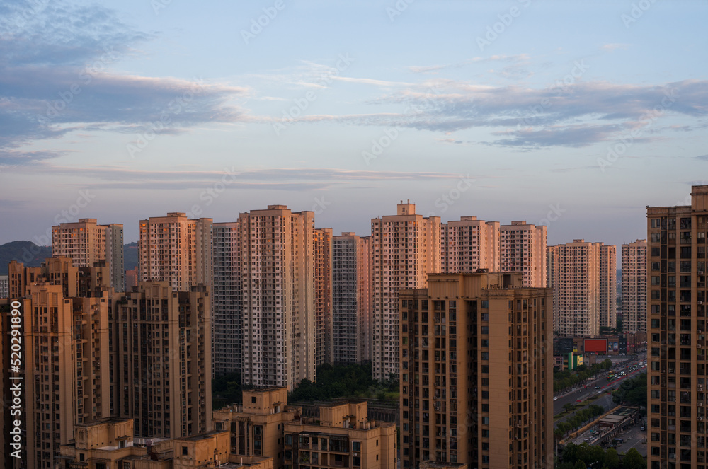 China city Chongqing residential buildings tall buildings