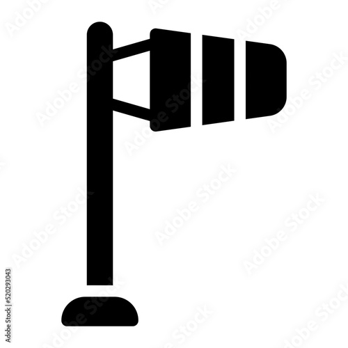 windsock glyph icon