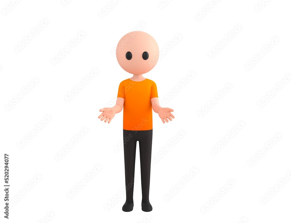 Simple Male character show welcome gesture in 3d rendering. Simple Male character show welcome gesture in 3d rendering.
