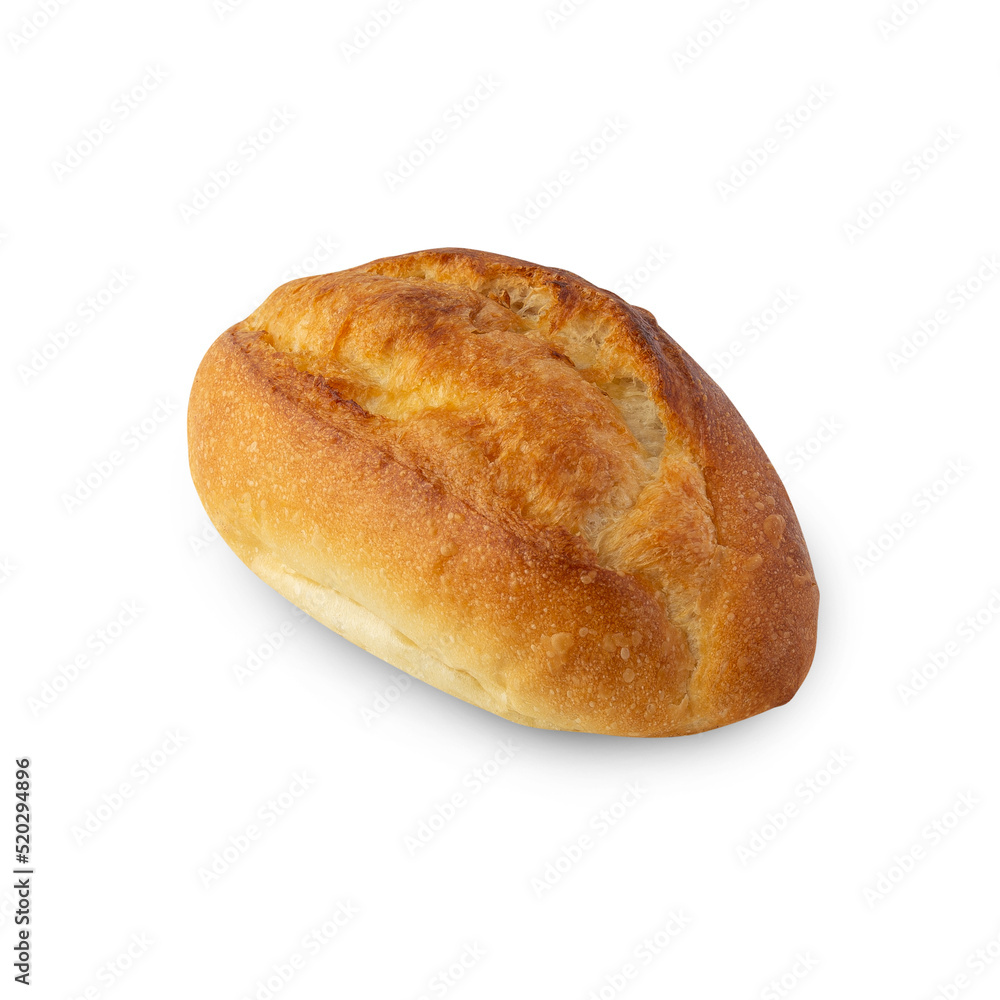 Bread isolated on white background with clipping path.
