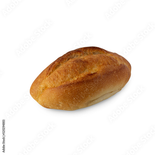 Bread isolated on white background with clipping path.