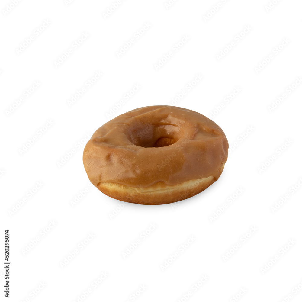 Maple dip donut isolated on white background with clipping path. Maple dip donut isolated on white background with clipping path.