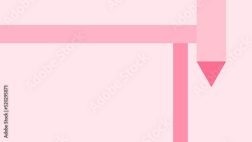 Pink desktop illustration