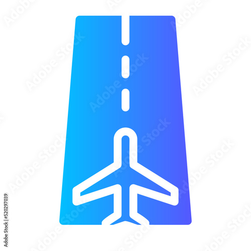 runway gradient icon