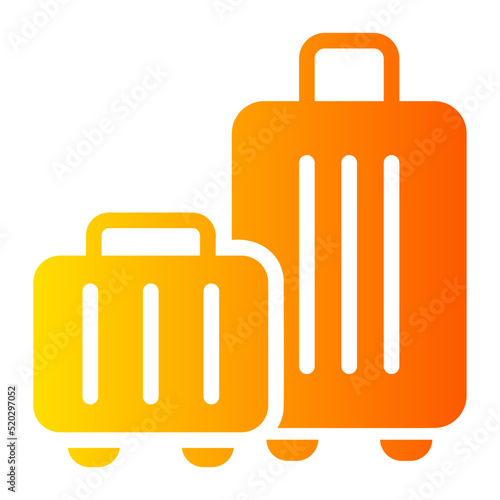 travel bag gradient icon