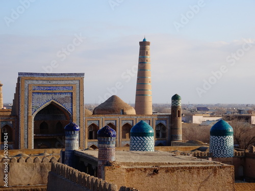 [Uzbekistan] Cityscape of Itchan Kala seen from The Ak Sheikh Bobo Observatory in Kuhna Ark Fortress (Khiva)