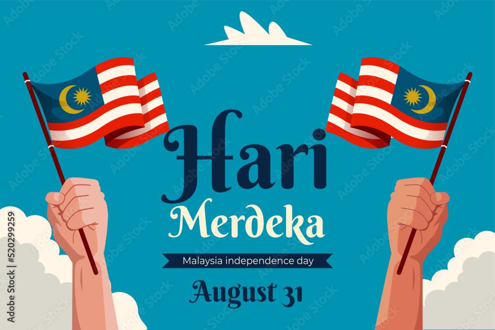 Malaysia independence day background. Malaysian national day 31st of