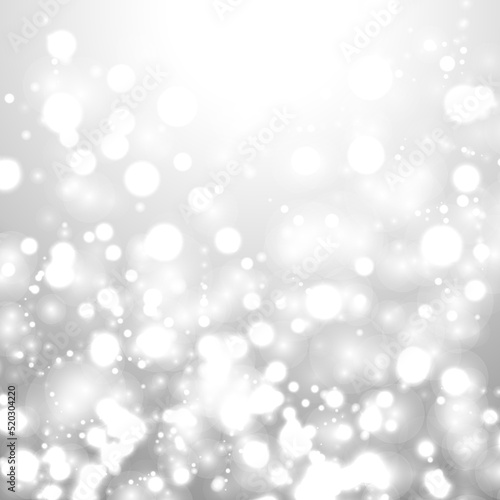 bokeh silver grey background snowflake snow shine