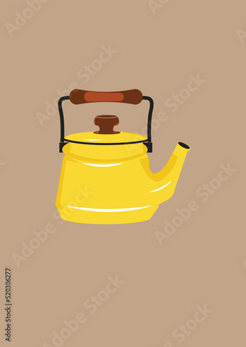 A traditional tea pot. 