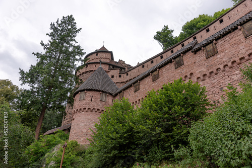 Medieval castle Haut-Koenigsbourg Castle located at Orschwiller. Alsace. France