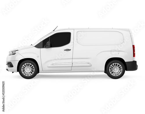 Delivery Van Isolated