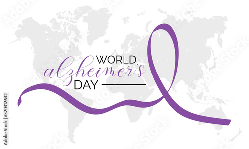 Vector illustration on the theme of World Alzheimer's day observed each year on 21st September For banner, poster, card and background design.