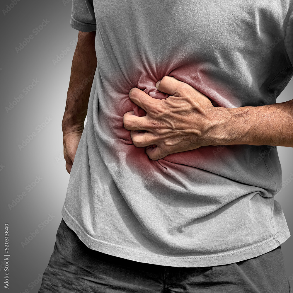 Stomachache Pain Or Painful Stomach Ache As An Abdominal Illness As 
