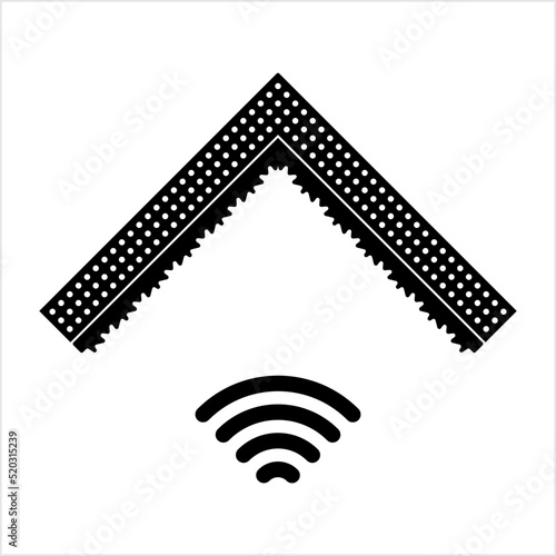Soundproof Icon, Reducing The Sound Pressure Between Source And Receptor