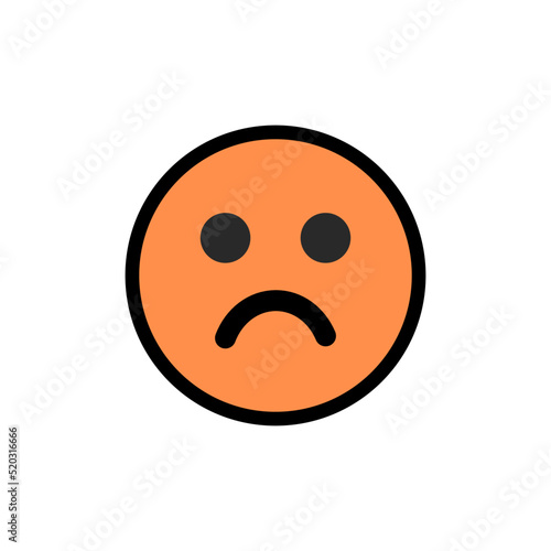 Emoji sad smile ratings to display customer feedback satisfaction rate - Vector emoticons faces collection with expressions to show good bad client feedback