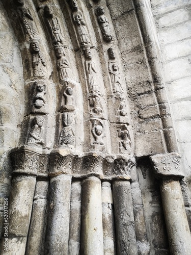 medieval gothic church in Pyrenees town of Viehla