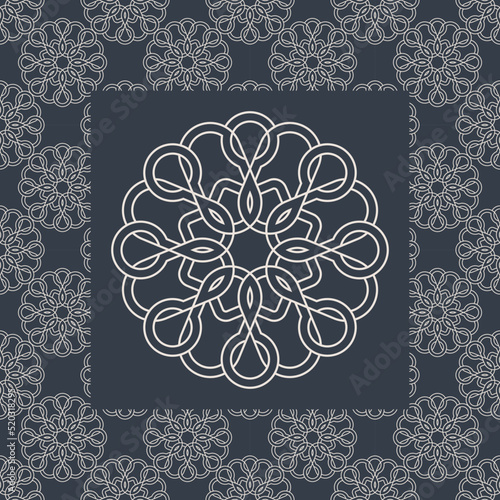 Abstract geometric islamic background. - Vector. photo