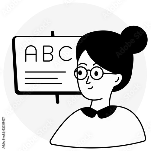 Modern design icon of eye test