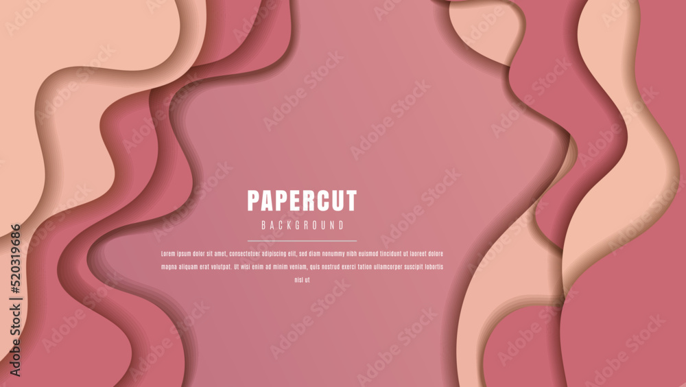 Abstract Papercut Style Design Background God For Banner, Motion, Web Or Poster Abstract Papercut Style Design Background God For Banner, Motion, Web Or Poster