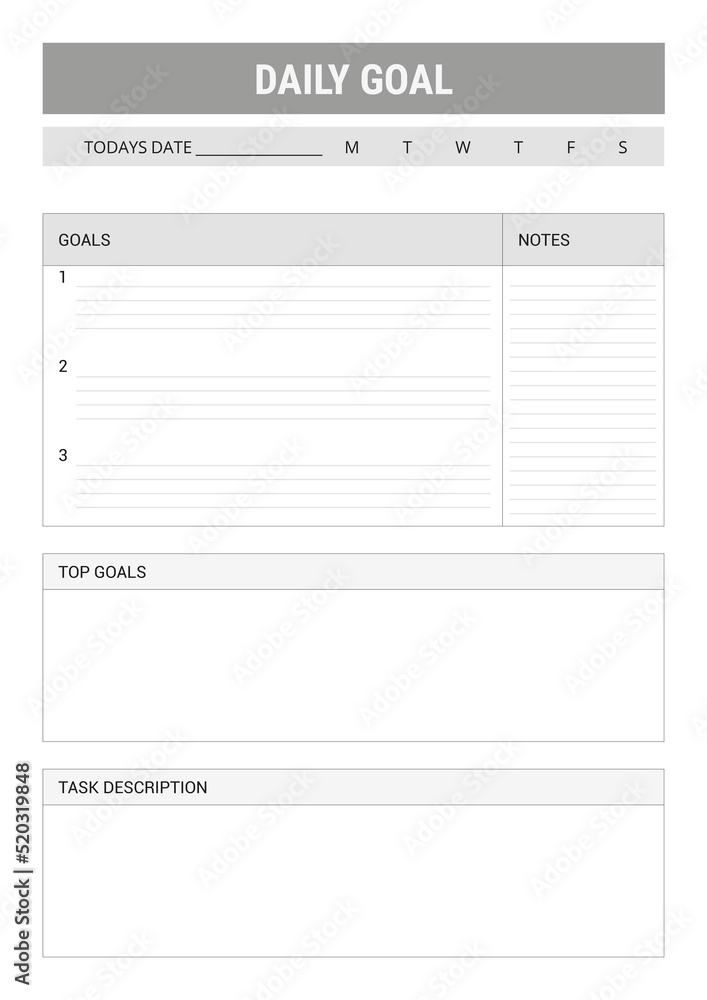 Daily Goals Daily Goals