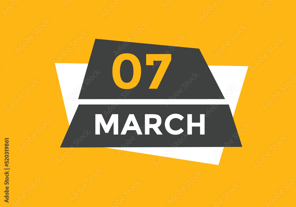 march 7 Calendar icon Design. Calendar Date 7th March. Calendar template
march 7 Calendar icon Design. Calendar Date 7th March. Calendar template