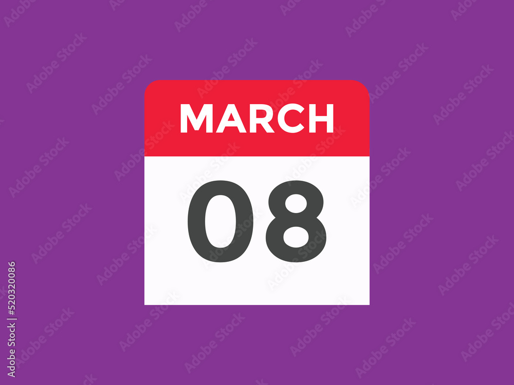 march 8 Calendar icon Design. Calendar Date 8th March. Calendar template
march 8 Calendar icon Design. Calendar Date 8th March. Calendar template