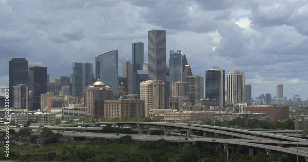 Aerial view of downtown Houston Cityscape Aerial view of downtown Houston Cityscape