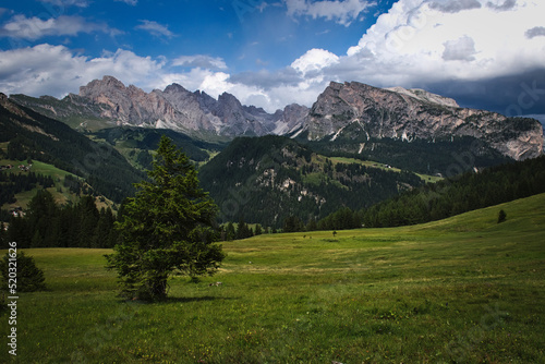 Val Gardena One of the most beautiful valleys in the Dolomites. The colors and the contrasts make the landscape  magical 