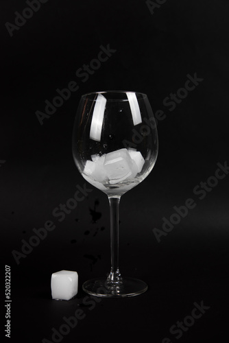 Wineglass and Ice 1