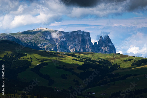Val Gardena One of the most beautiful valleys in the Dolomites. The colors and the contrasts make the landscape "magical"