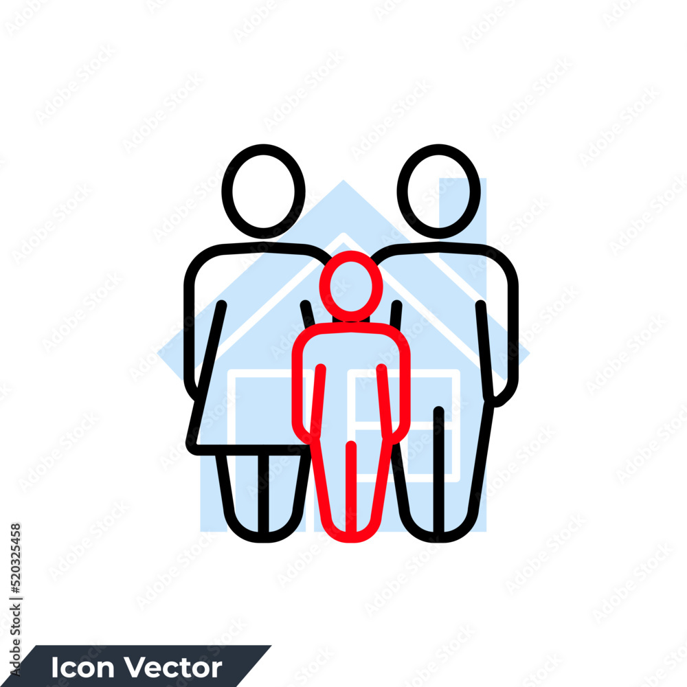family icon logo vector illustration. Parents symbol template for graphic and web design collection family icon logo vector illustration. Parents symbol template for graphic and web design collection
